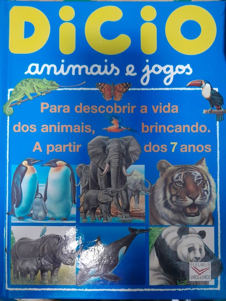 Dicionário infantil sobre animais e jogos