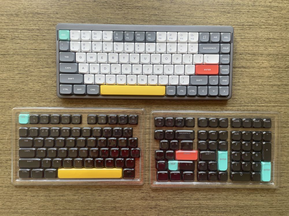 klawiatura Nuphy Air75 v2 + Shine-Through Black keycaps MacOS / Win11