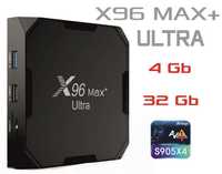 Стабільна приставка X96 MAX+ ULTRA 4гб 32Гб Android 11 тв бокс S905X4