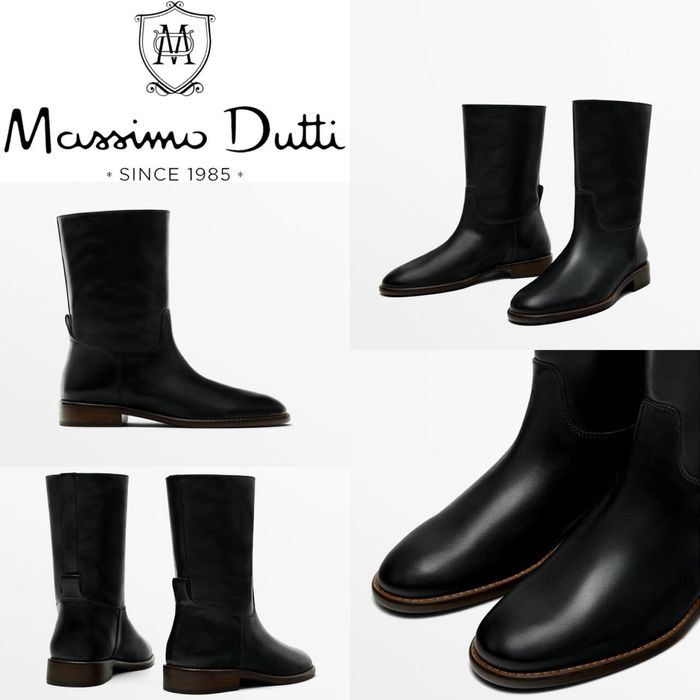 Продам жіночі шкіряні ботильойни Massimo Dutti