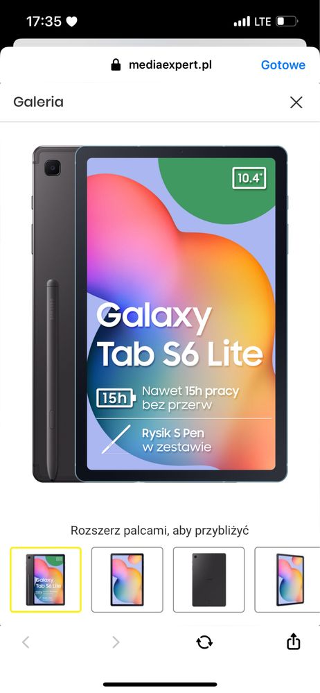 Tablet SAMSUNG Galaxy Tab S6 Lite 2022 + rysik