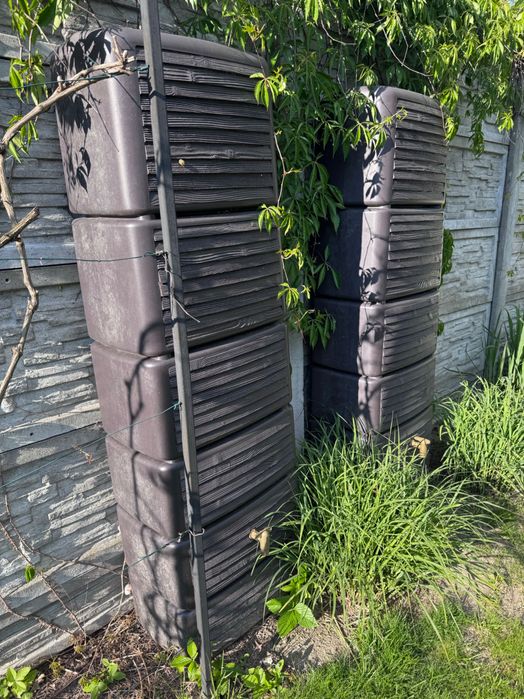 2 sztuki! Zbiorniki na deszczówkę po 300 litrów. Slim 4rain.