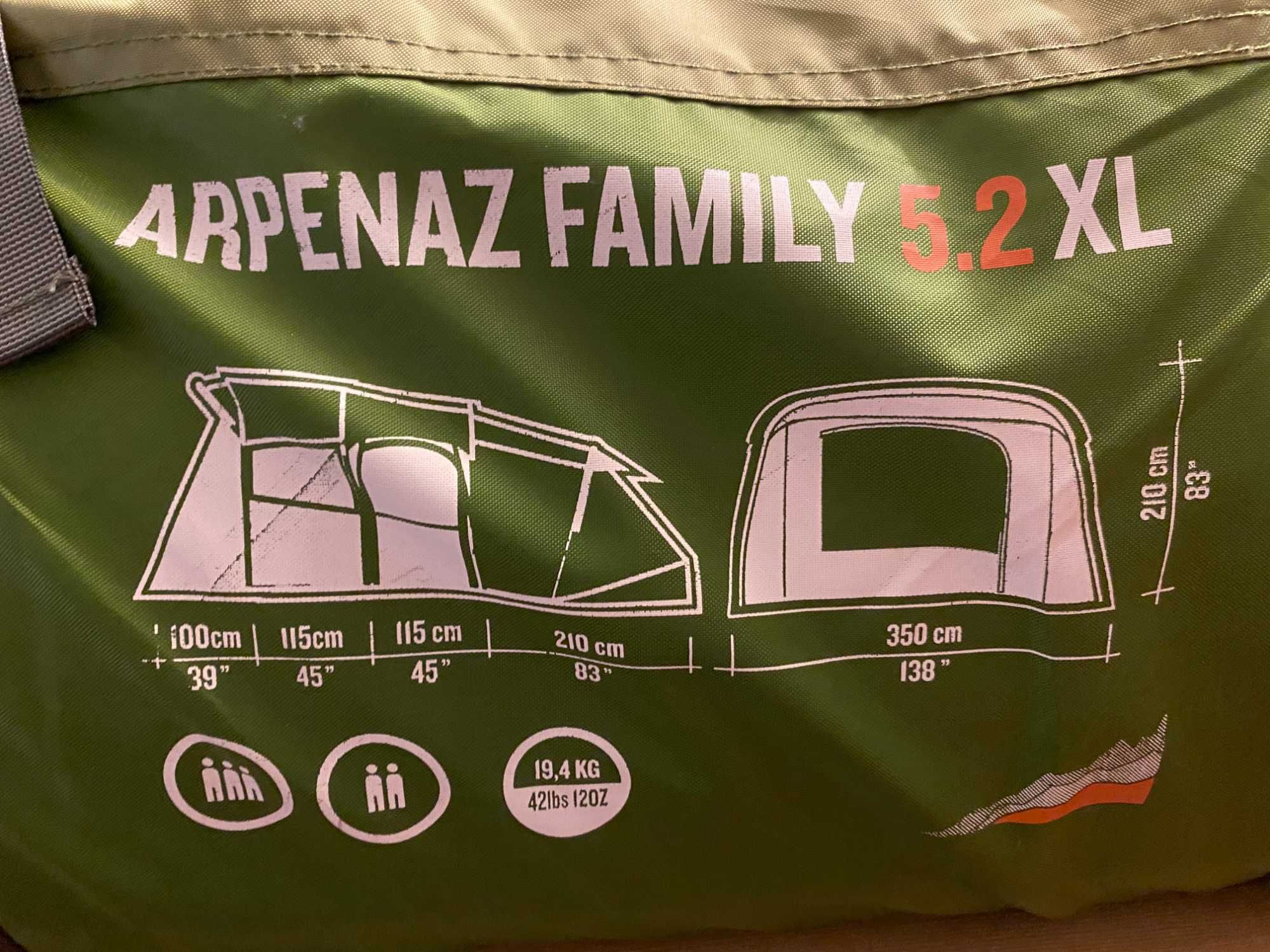 Tenda Quechua Arpenaz Family 5.2 XL