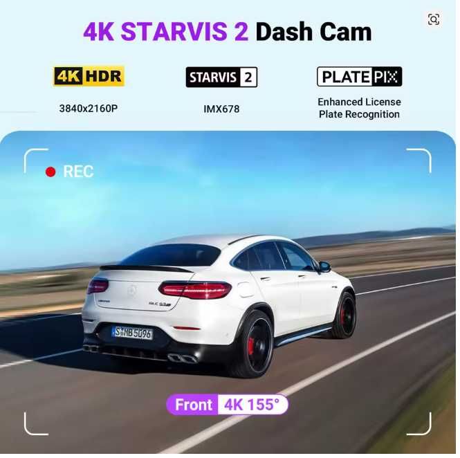 Автомобильный видеорегистратор Vantrue S1 Pro Max 4K DashCam