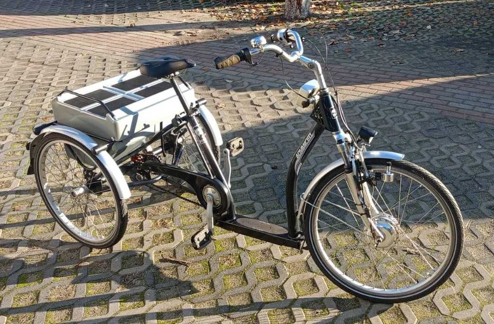 Rower elektryczny trójkołowy