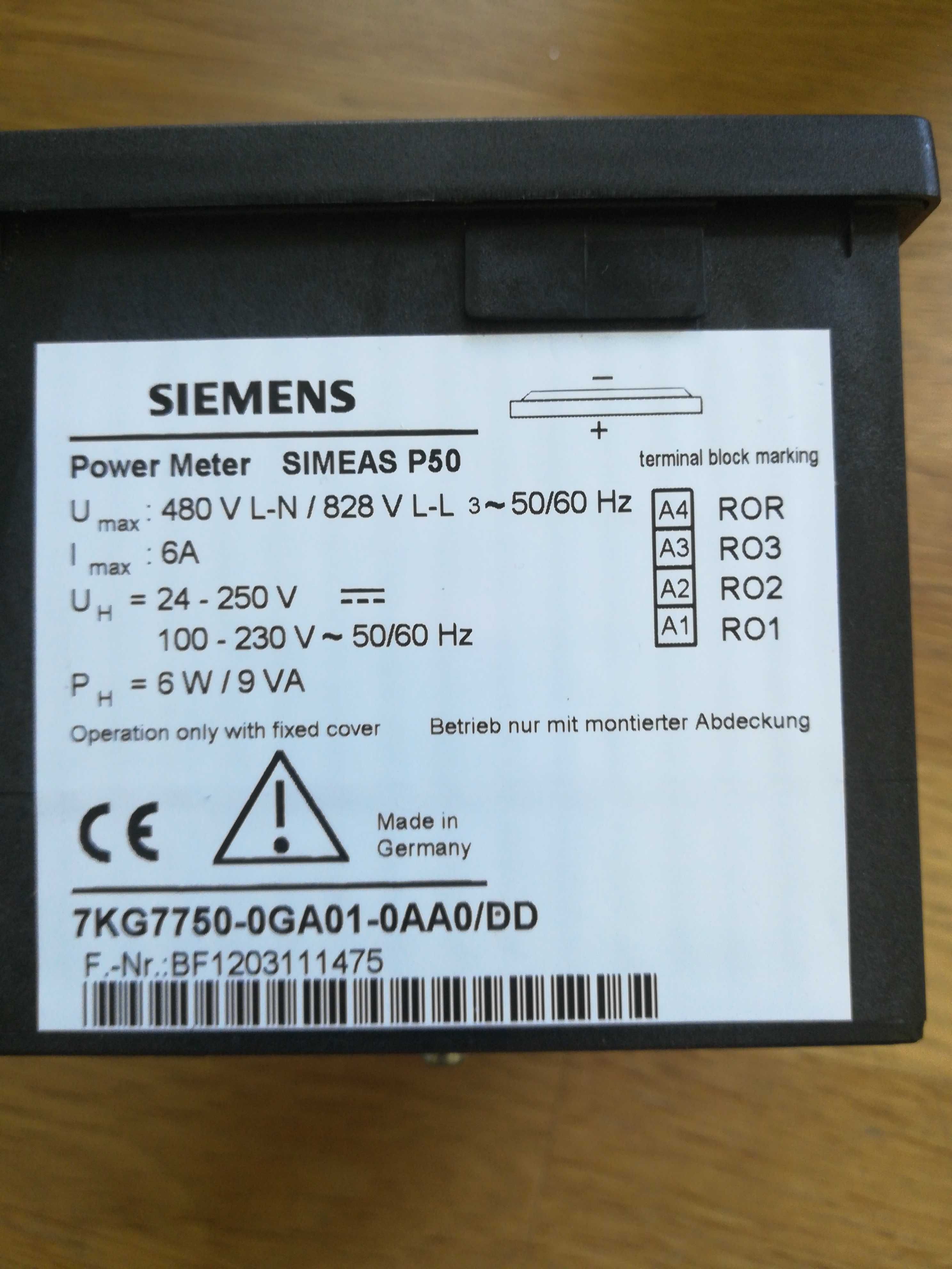 Simeas P50 Siemens miernik