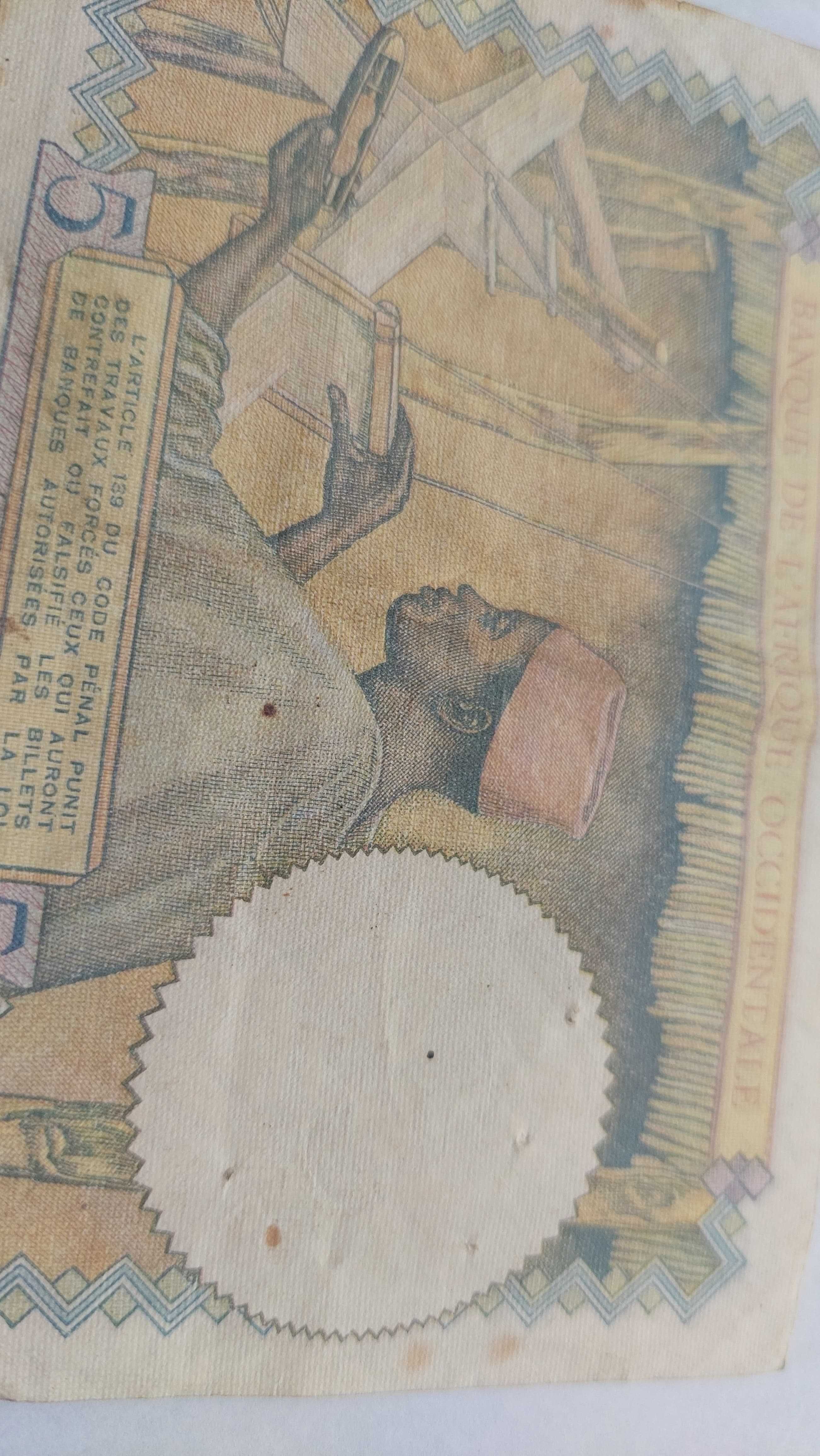 Nota 5 Francs FRENCH WEST AFRICA 1937