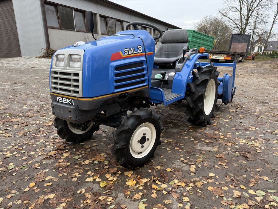 Japoński traktorek ISEKI sial 3 4x4 diesel z glebogryzarka, jak NOWY