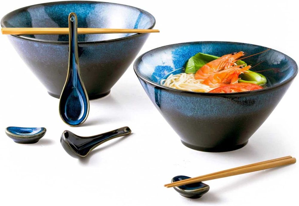 G393 HENXFEN LEAD Japoński zestaw ceramicznych misek do ramen miski 2l