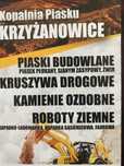 Piasek zasypowy płukany siany kruszywa koparko-ładowarka