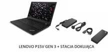 Lenovo p15v gen 3 + stacja dokująca, mobilna stacja robocza AMD+NVIDIA