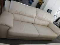 Sofá 3 lugares beige