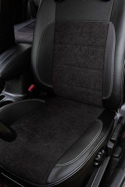 Чехлы экокожа комбинированные алькантара Nissan/Toyota/Chevrolet/Skoda