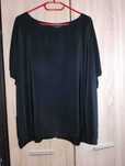Bluzka damska czarna koszulowa plus size