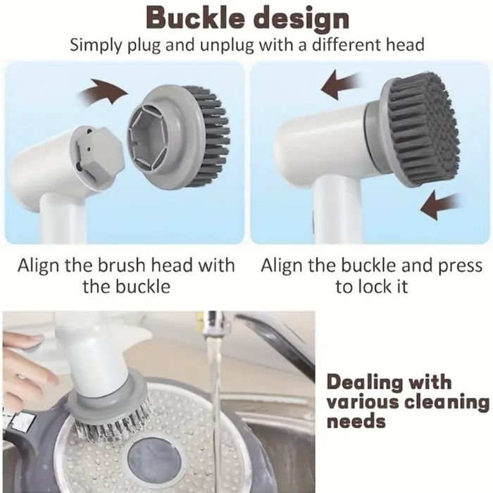 Електрична обертова щітка для прибирання