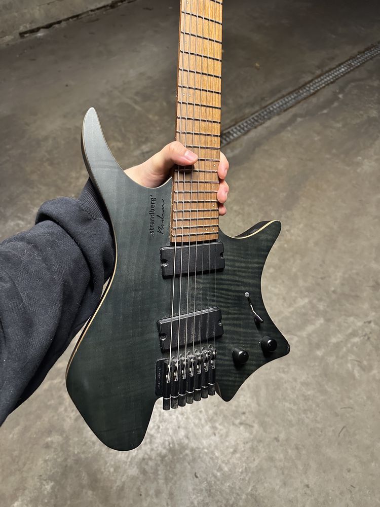 Gitara Strandberg Boden 7 Multi-Scale Headless, Flame Black