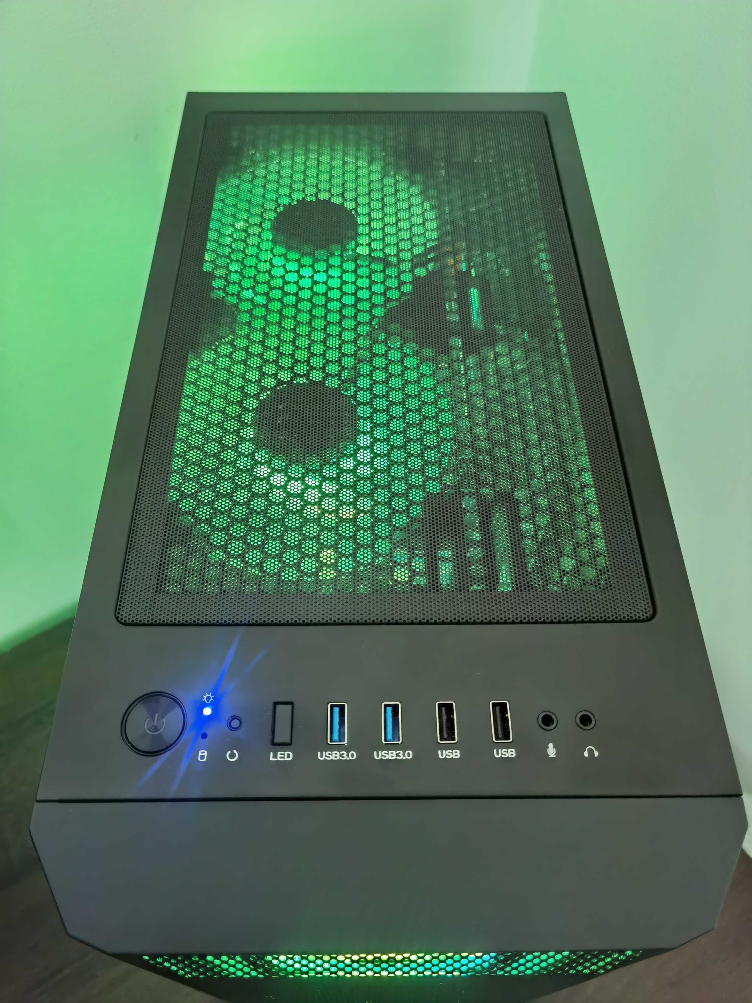 Ryzen 5 5600, RX 6600, 32GB RAM, 1TB SSD - Komputer do gier RGB