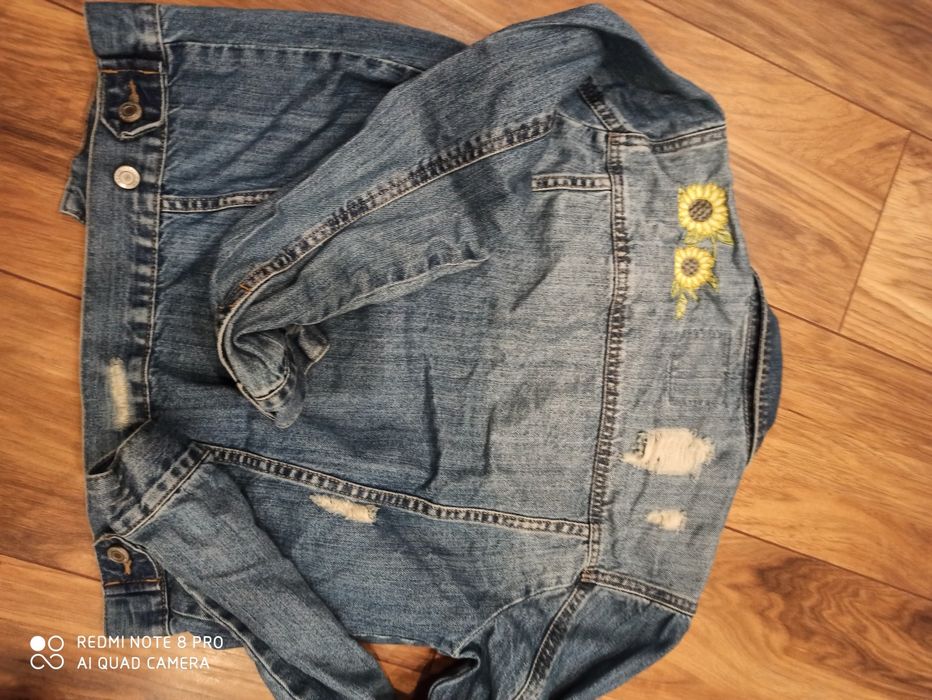 Kurtka jeansowa tally weijl 38 aplikacje