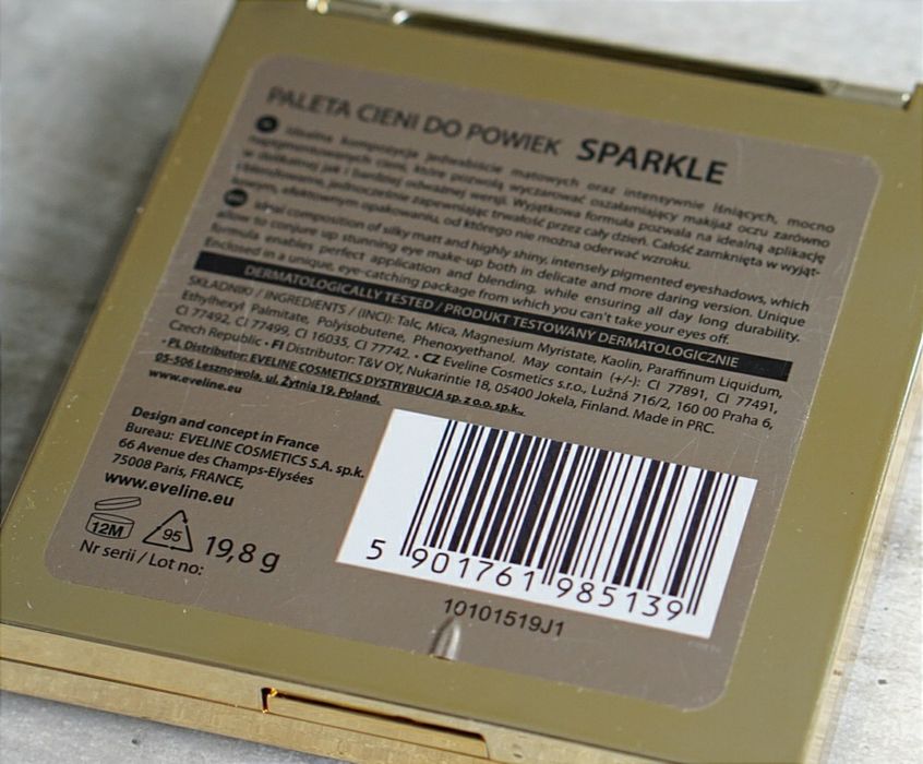 Eveline Sparkle paleta cieni