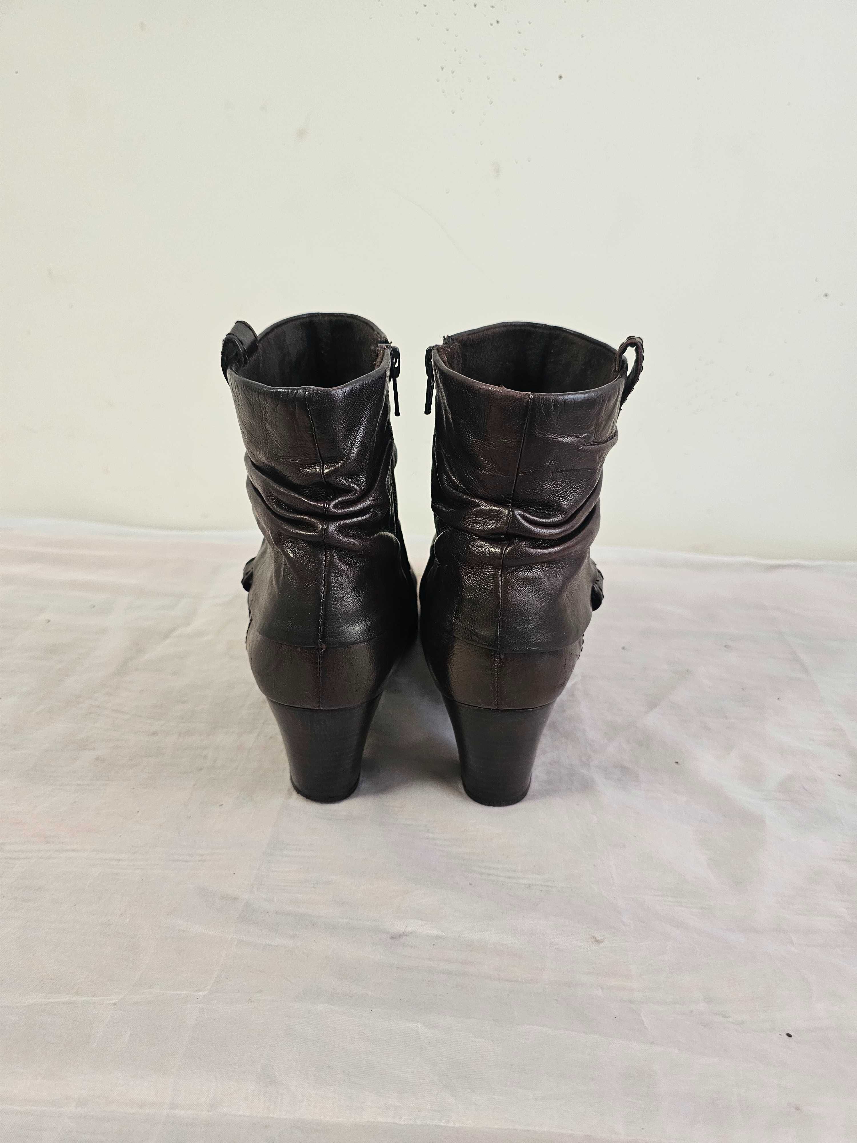 Buty botki skórzane Gabor UK 6 r. 40 , wkładka 26 cm