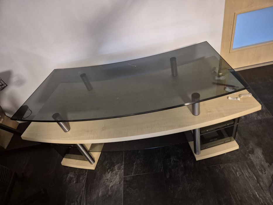 Szafka pod tv, telewizor, solidna , szklana, drewniana