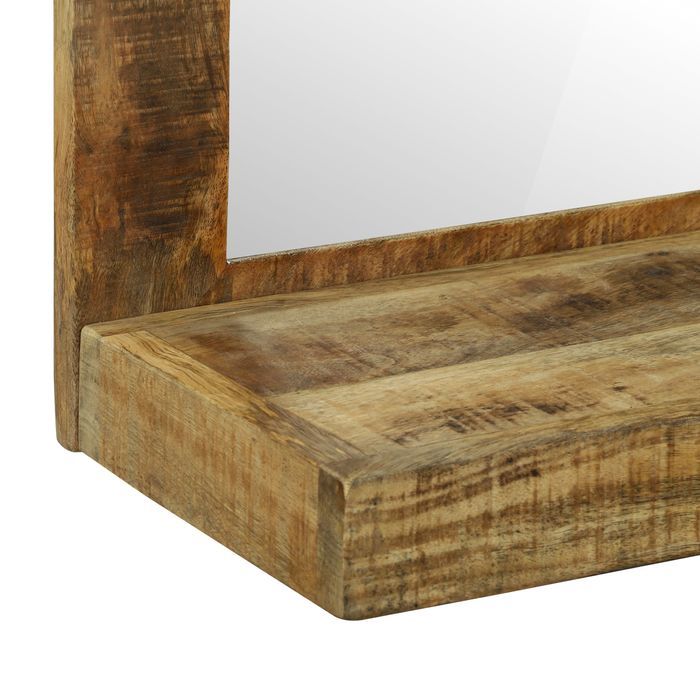 Vidaxl Lustro Łazienkowe 50X22X70 Cm Z Litego Surowego Drewna Mango