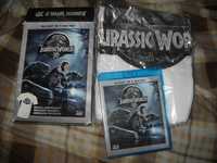 JURASSIC WORLD Blu-Ray PL 3D + 2D + Koszulka Roz. L