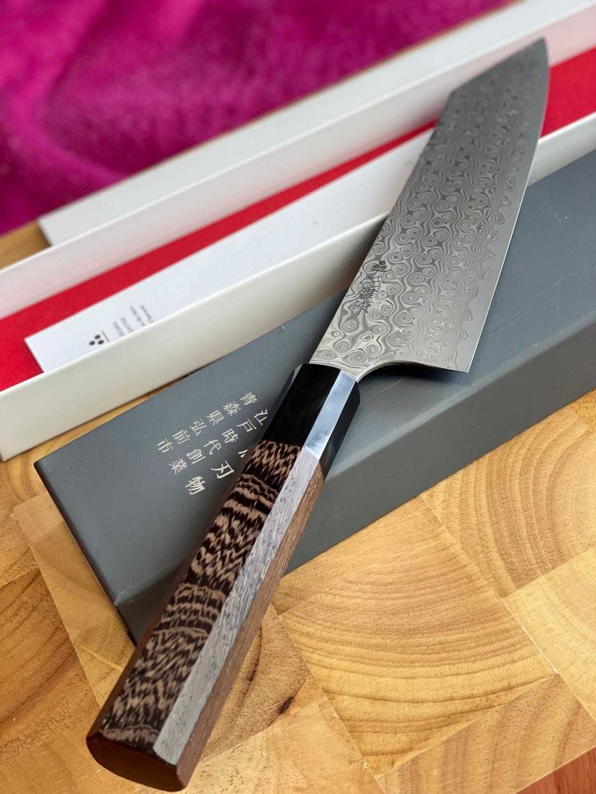 Nóż kuchenny Nigara Kiritsuke SG2 Damascus 210mm (8.3") Nóż Japoński