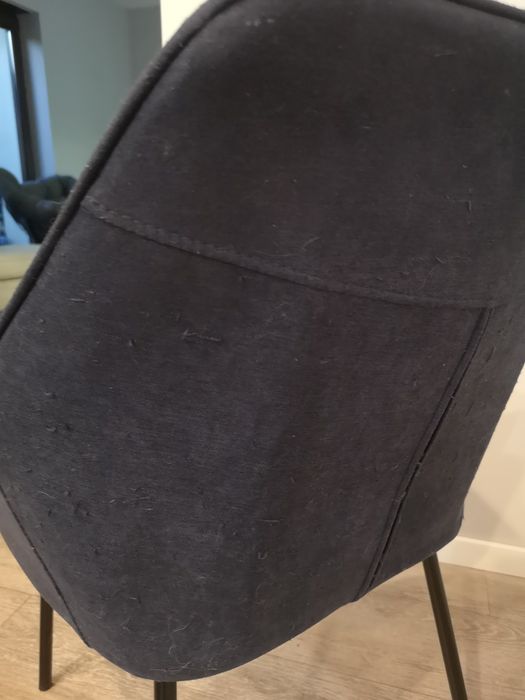 Krzesła Krzesło piękne granatowe do salonu jadalni Jysk Hadrup 5 sztuk