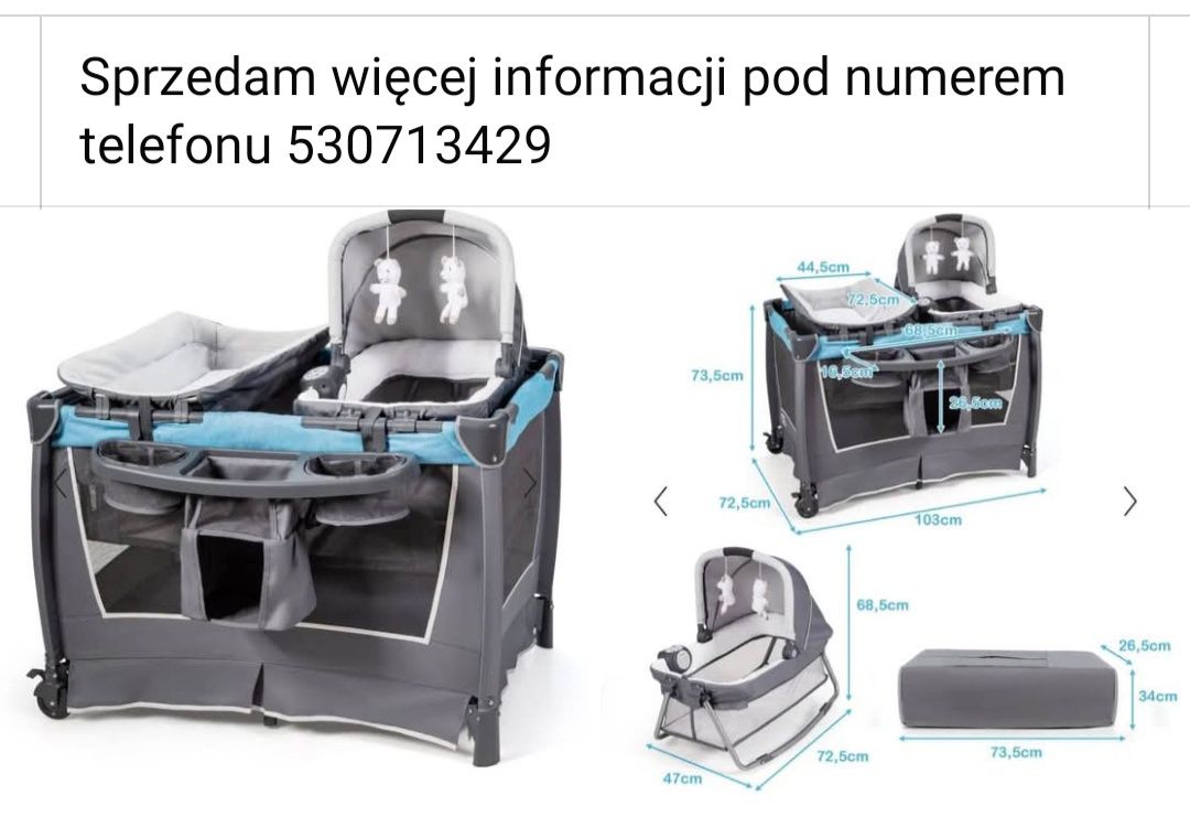 Łóżeczko turystyczne składane