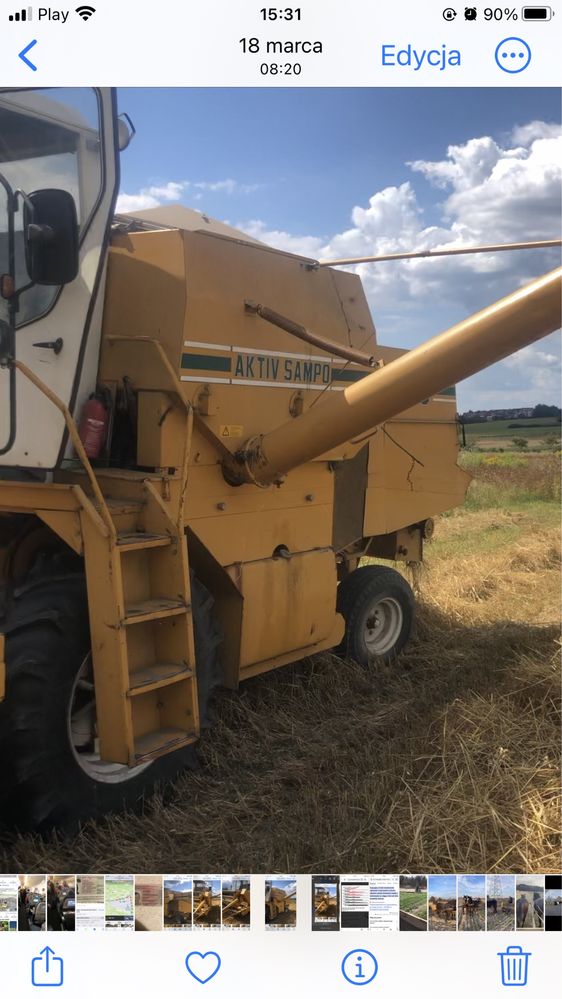 Kombajn zbożowy SAMPO 580