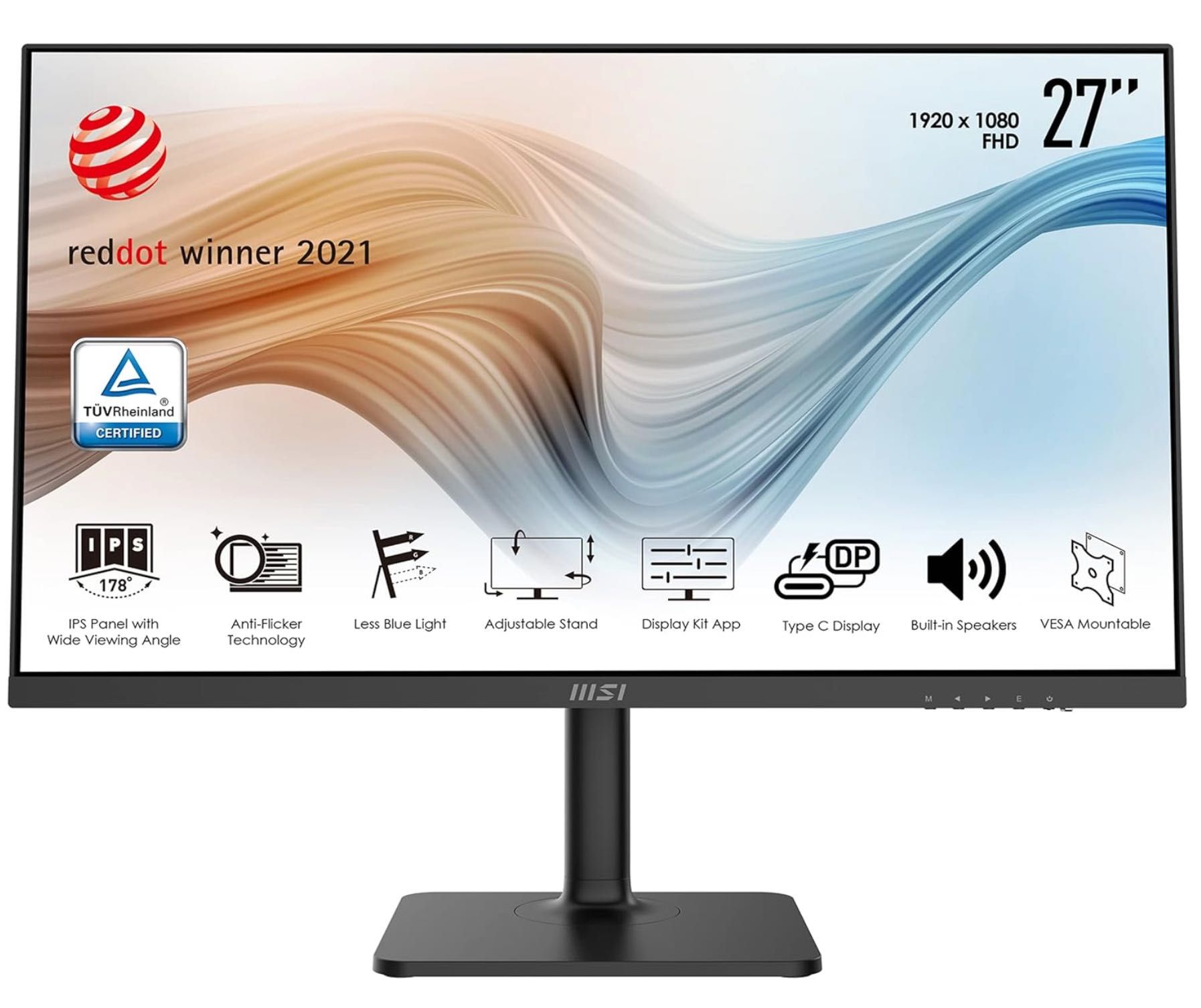 Monitor MSI Modern MD271P - 27 Inch Full HD, 1920 x 1080 I, 75 Hz