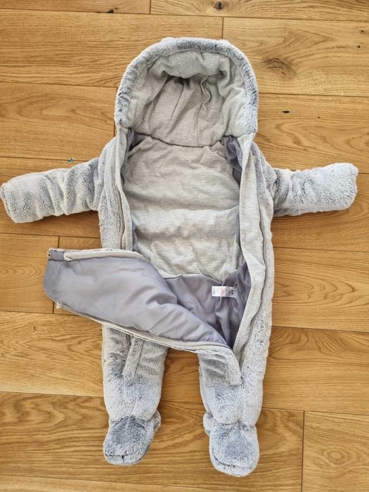 Kombinezon zimowy szary 68/74
