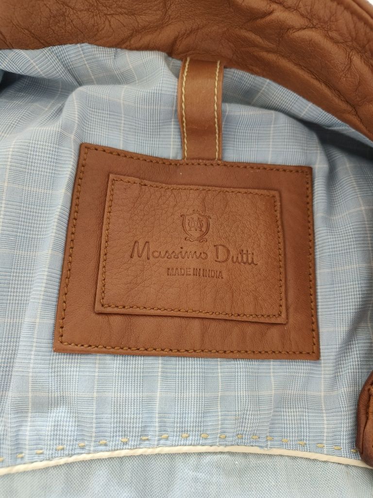 Casaco cabedal L Massimo Dutti