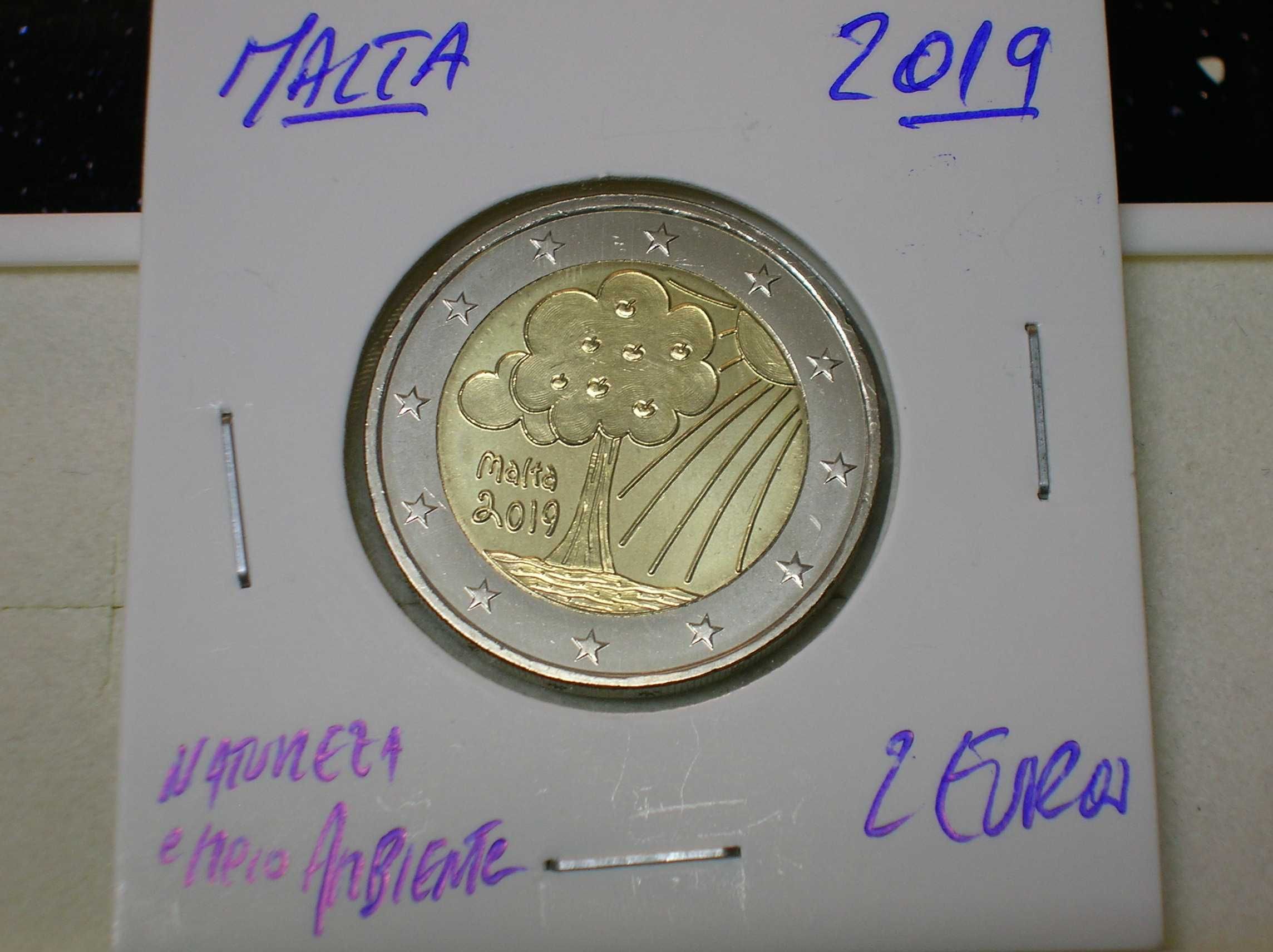 Malta / Moeda 2 euros / Natureza e meio ambiente / 2019