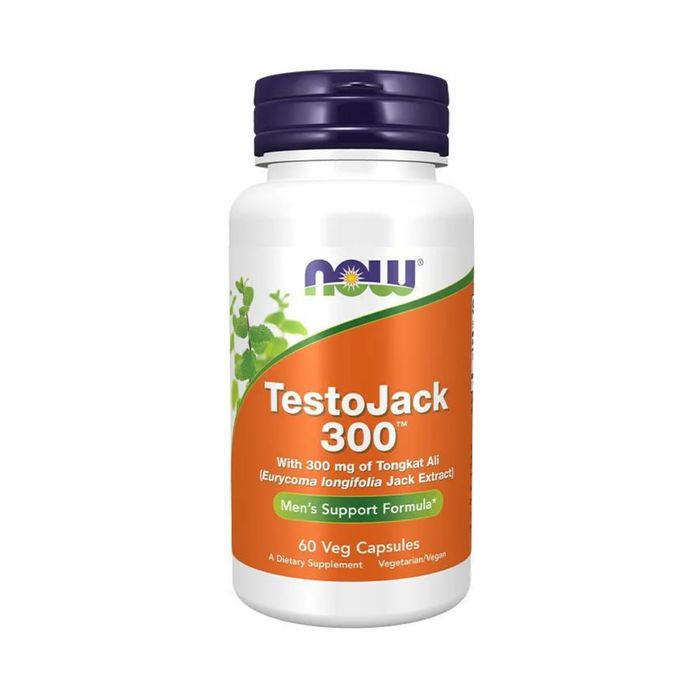 NOW FOODS TestoJack 300 Witalność wytrzymałość testosteron 60 Veg Cap