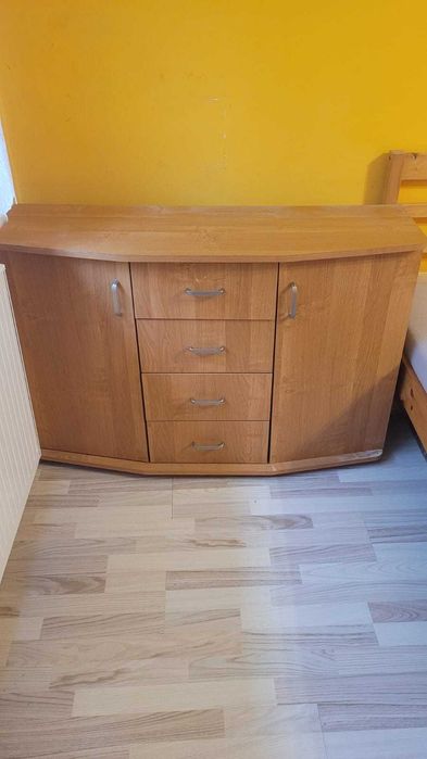Komoda 120x40 z półkami, szufladami