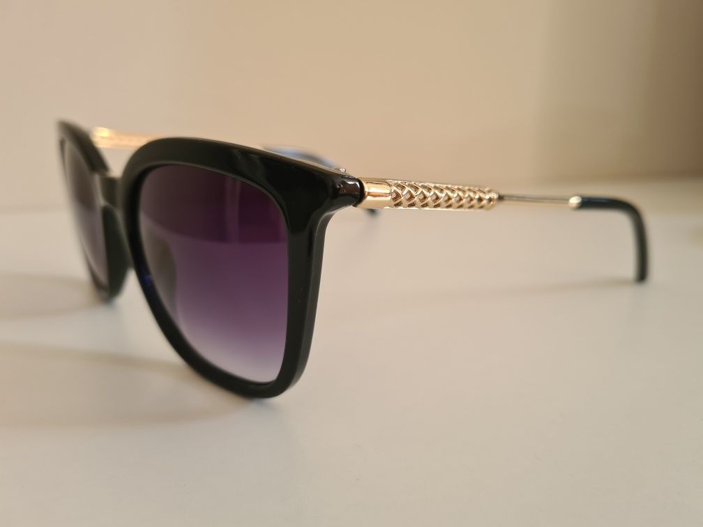Nowe Okulary Polaryzacyjne Przeciwsłoneczne UV400 Damskie Złote