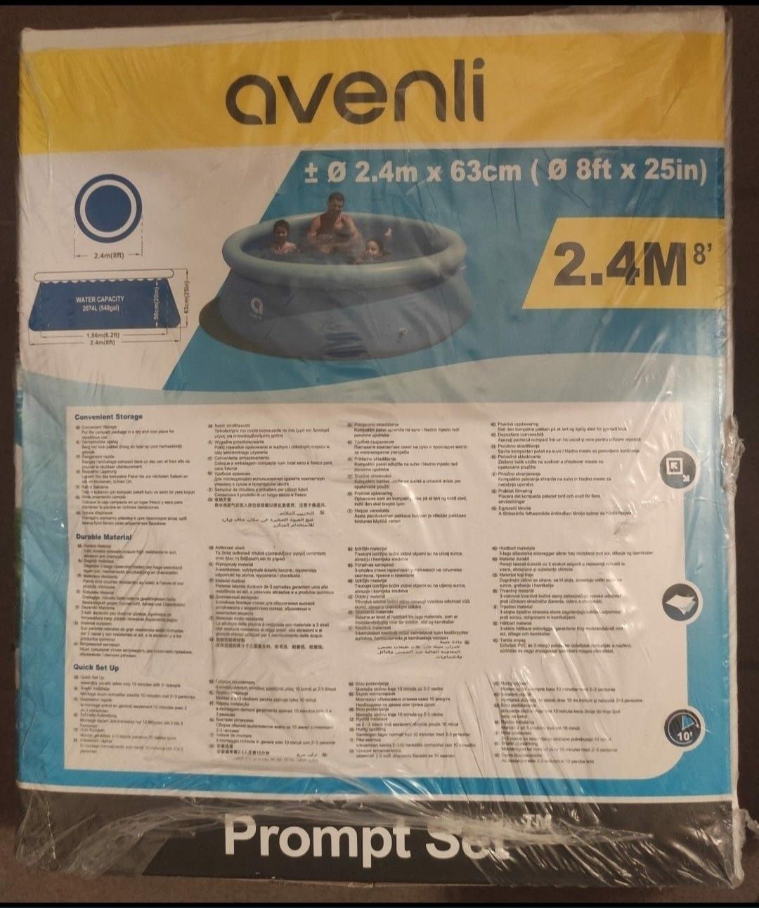 NOWY Basen Avenli z pompką 2.4m (244 x 63cm) - przesyłka OLX