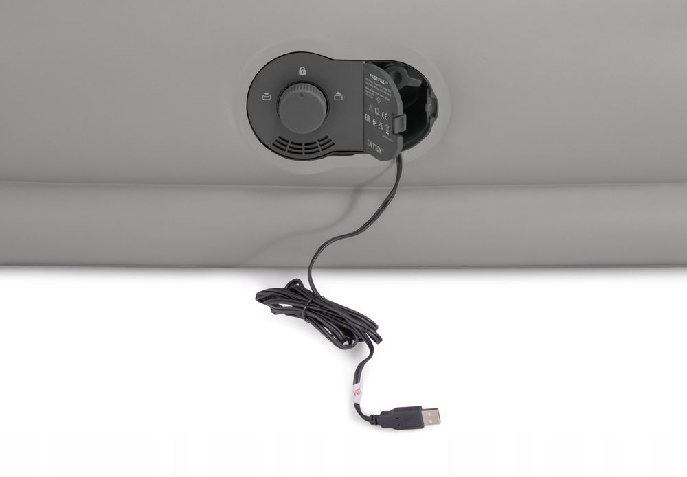 Materac Dmuchany Dwuosobowy Łóżko z Pompką Usb Intex 64114