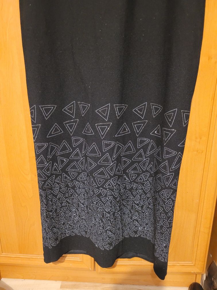 Długa sukienka sylwester  studniówka półmetek r. XL