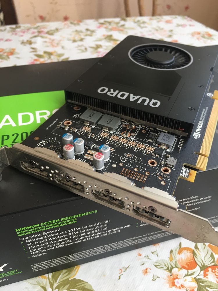 Видеокарта PNY Nvidia Quadro p2000