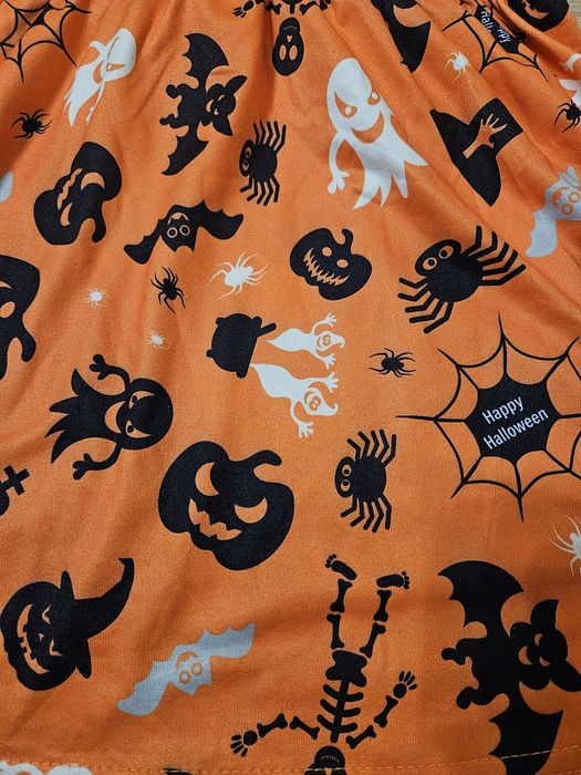 Pomaranczowa Sukienka na halloween