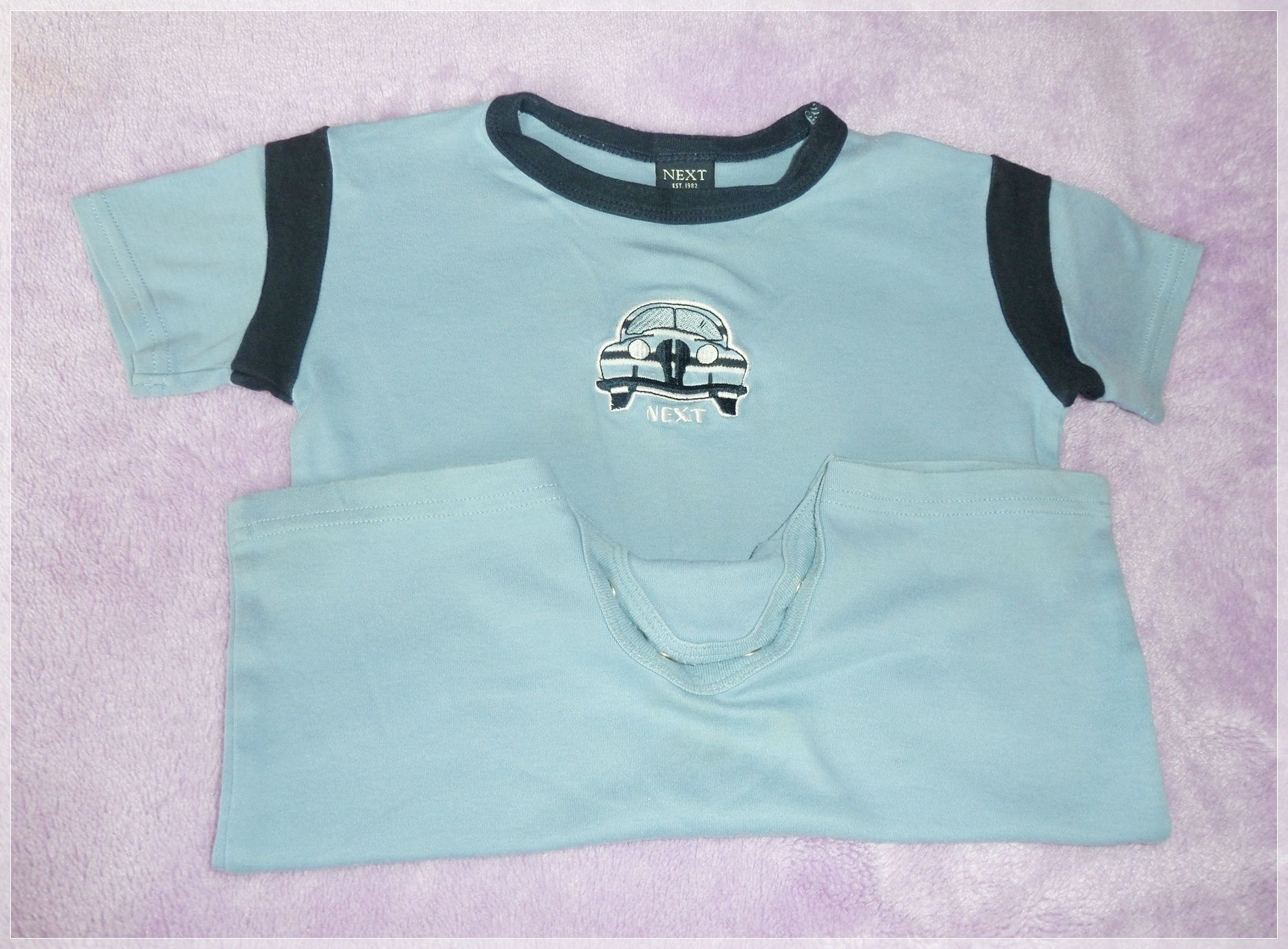 Rampers 2 szt. 74-80 roz. 9-12 m.