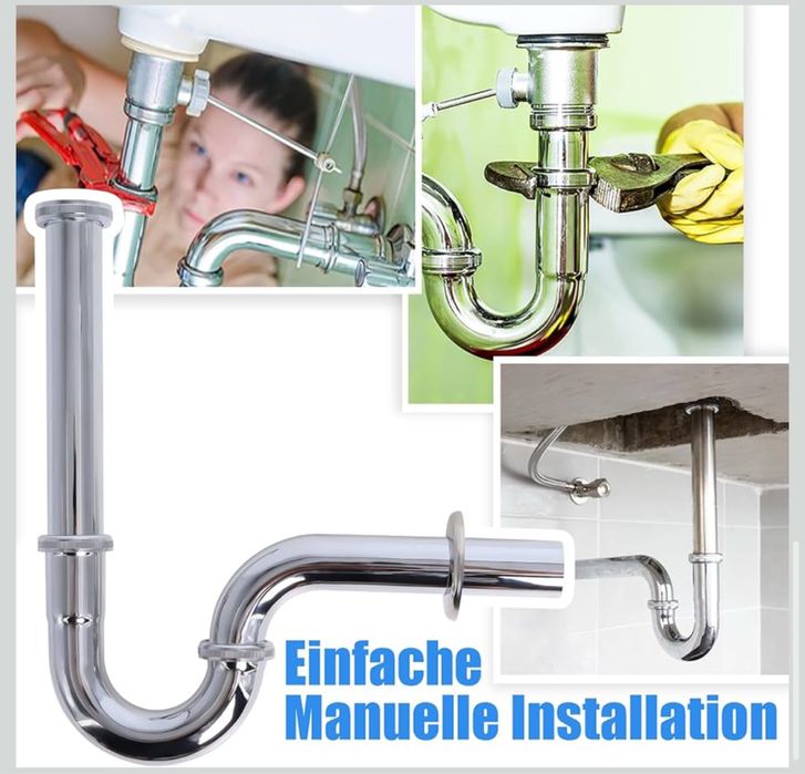 Gekufa Uniwersalny syfon, bardzo długa rura zanurzeniowa 200 mm