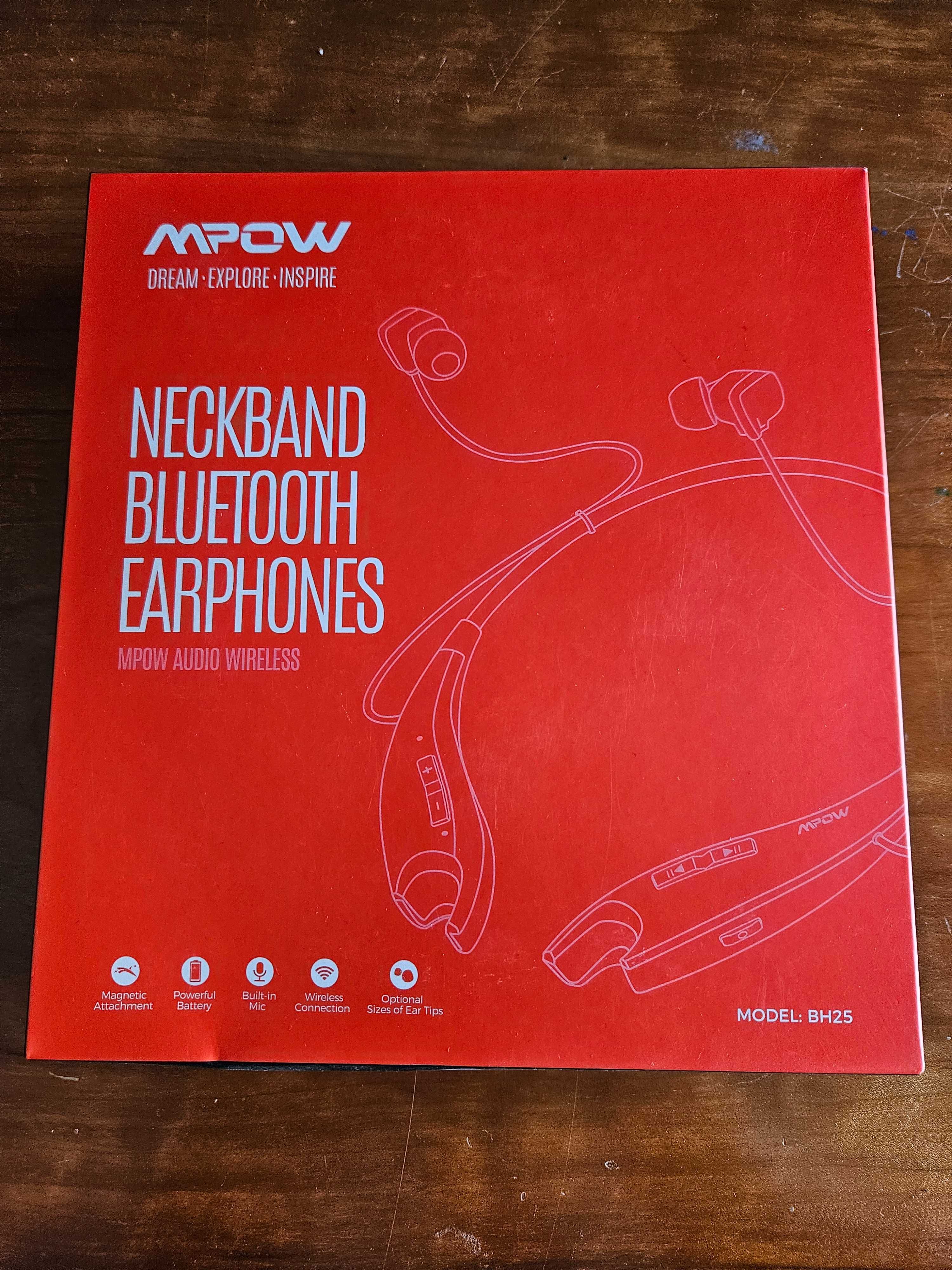 Mpow neckband bluetooth earphones - BH25