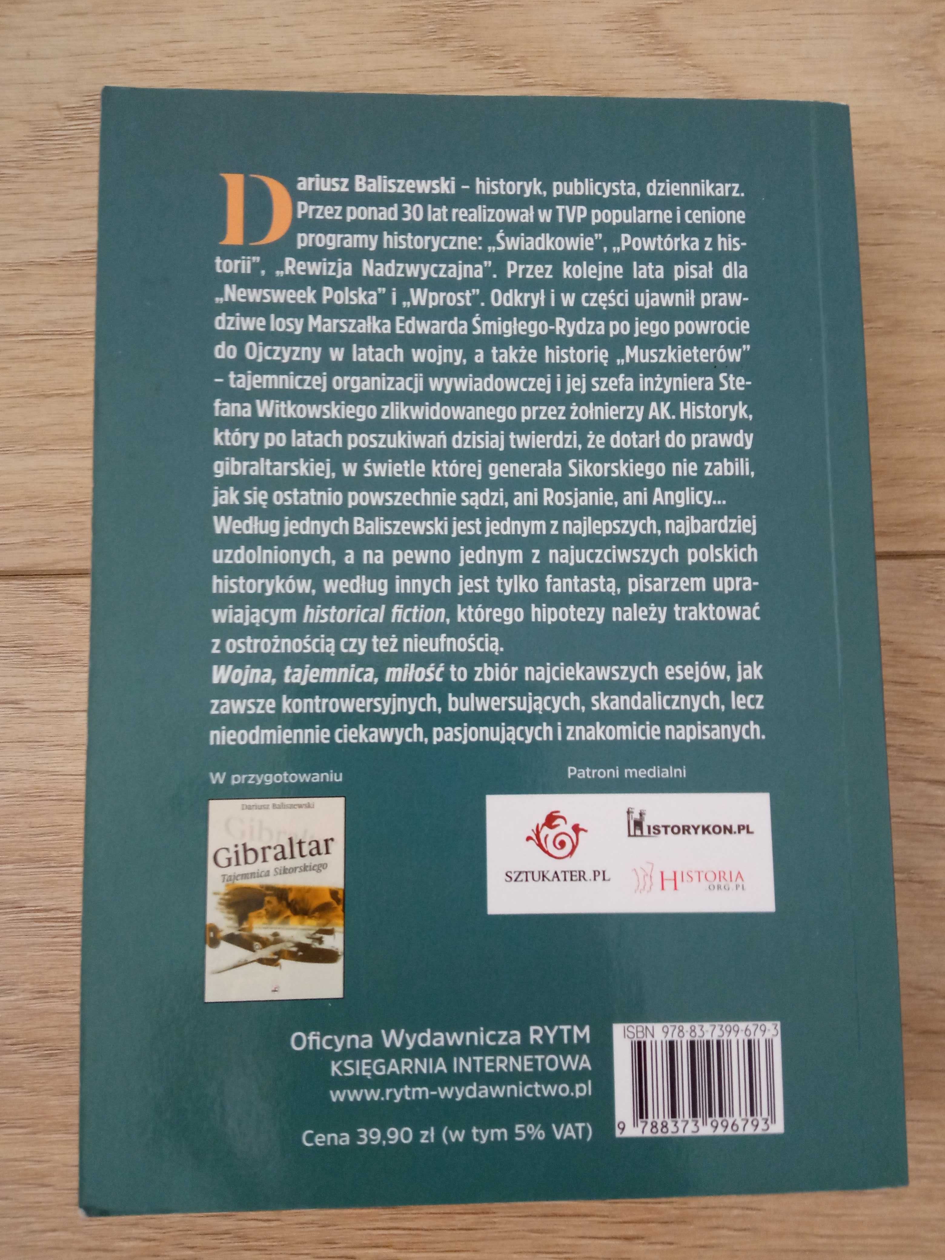 Baliszewski Dariusz - Wojna Tajemnica Miłość