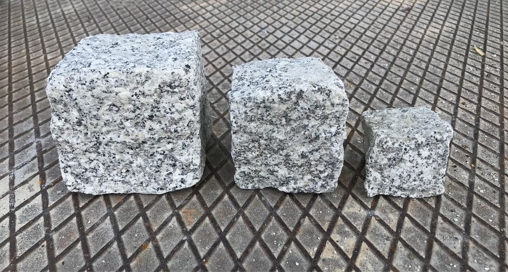 KOSTKA GRANITOWA Szary Granit 4x6, 7x9, 8x11 Brukowa Kamień Grys