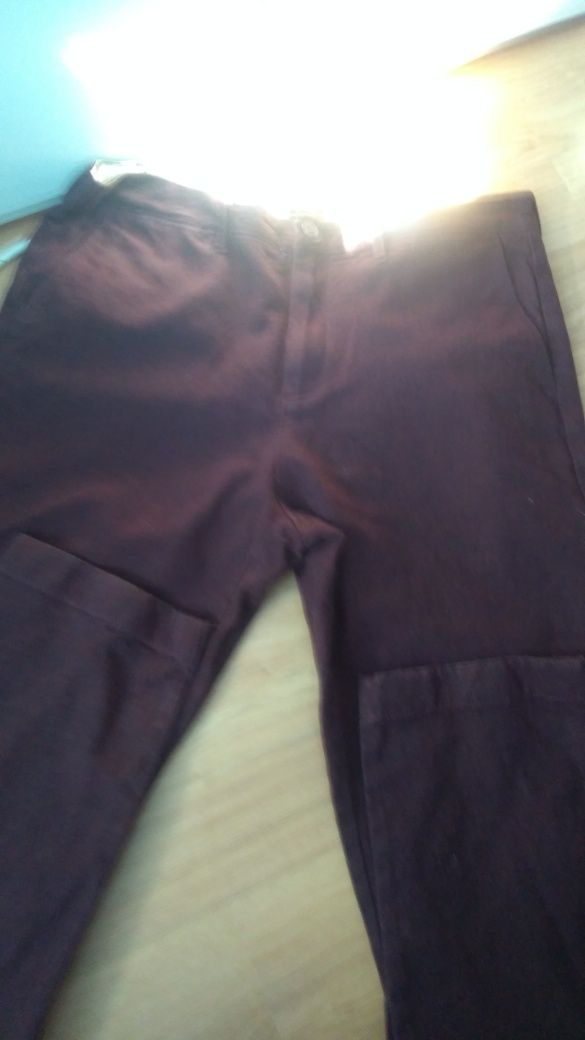 Spodnie męskie bordowe 34/34