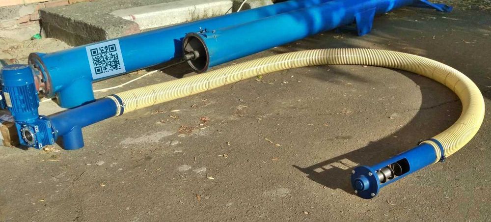 технiка погрузчик гнучкий шнек спiральний наванатжувач для пелети FA90